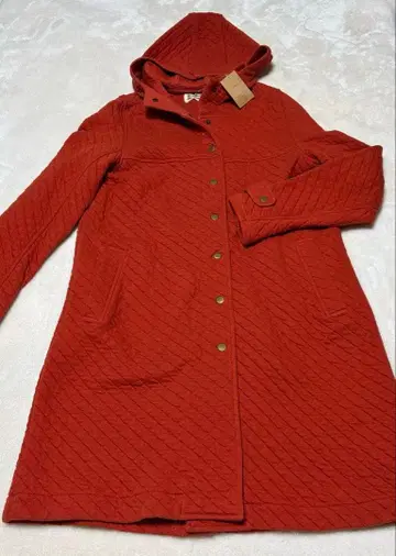 le ciel 오렌지 니트 퀼팅 자켓 후드 부착 택 포함 새상품