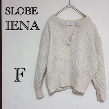 SLOBE IENA 아이보리 케이블 니트 F