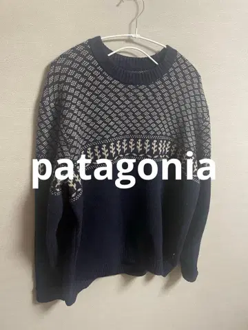 patagonia 리사이클 울 블렌드 스웨터 네이비 XL