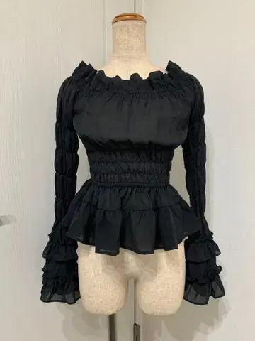 조젯 블라우스 밀 느와르