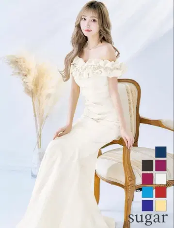 [새상품급]sugar/오프숄더/롱드레스