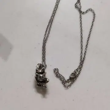 실버 개구리 펜던트 목걸이