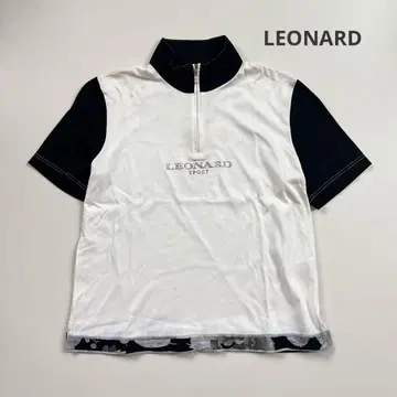 LEONARD SPORT 레오나르 하프 지퍼 티셔츠 42