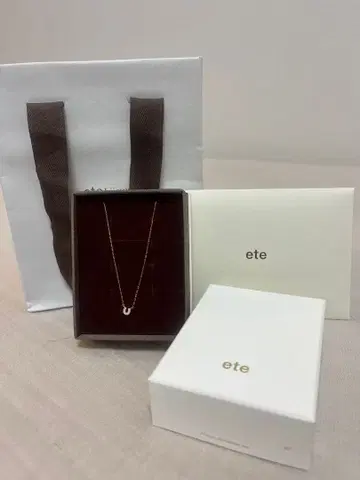 ete 말굽 롱 목걸이 40cm