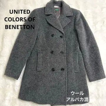 UNITED COLORS OF BENETTON 울 코트 알파카 혼방