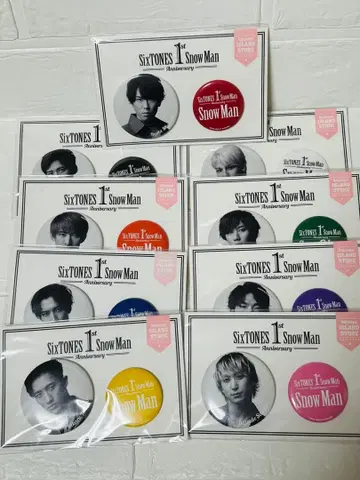 SnowMan 1st Anniversary 캔뱃지 캔뱃 세트 스노