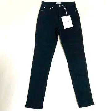 택 포함 새상품 23구 데님 스키니 팬츠 블랙