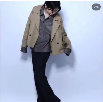 [ HARE ] 라이너 BIG 라벨 블루종