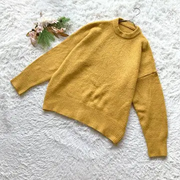 [셀렉모카] (F) 오버 사이즈 볼륨 니트 워셔블 모크넥