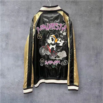 PANDIESTA JAPAN 스카잔 팬더 라이더 자수 블랙 금