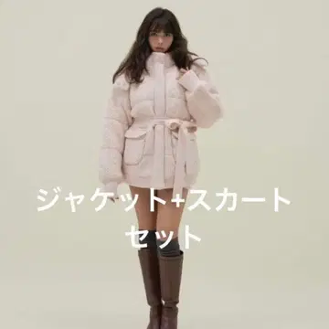 andmary Mary quilting knit shape jacket