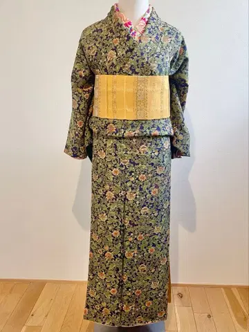 코몬 꽃무늬 네이비 사라사 엘레강트