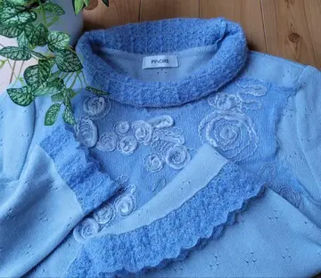 38 새상품 피노레 스웨터 니트 블루 킹