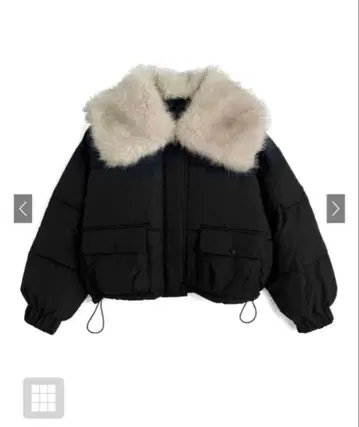 GRL 그레일 빅 퍼 컬러 다운 블루종[fo2218]