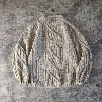 90s 불가리제 L.L.Bean 엘엘빈 모크넥 니트