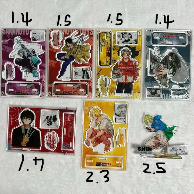 사카모토데이즈 나구모 신 가쿠 오사라기 아크릴 스탠드 판매