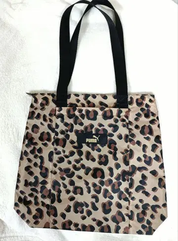 미사용 새상품 PUMA 레오파드 무늬 토트백