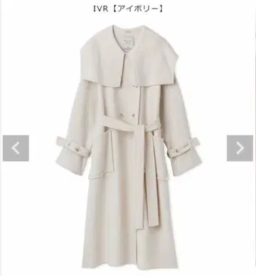 snidel 스나이델 빅칼라 리버 코트 코트 아이보리