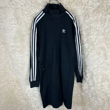 adidas 아디다스 트랙 자켓 롱 기장 블랙