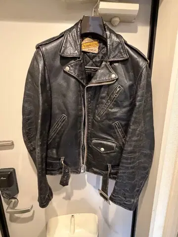 Schott Perfecto 블랙 더블 가죽 자켓