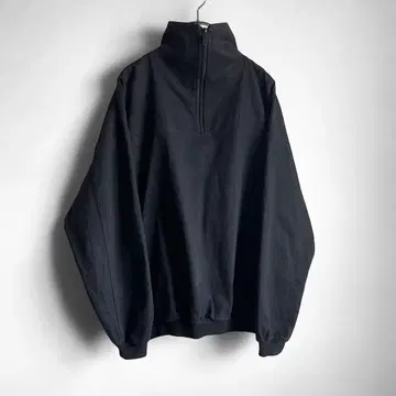 Canadian vintage 코튼 트윌 하이넥 풀오버 블랙