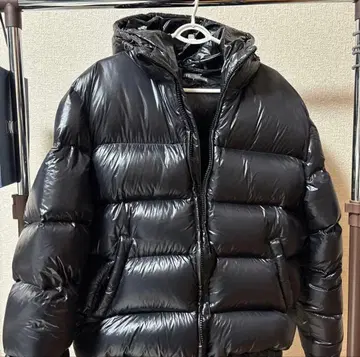 ZARA 블랙 후드 부착 다운 자켓