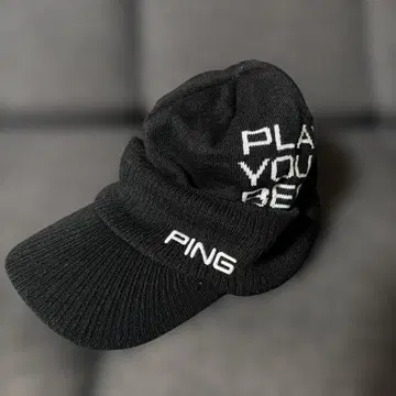 PING 블랙 니트 캡 KODENSHI