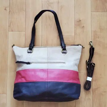 천연 가죽 투웨이 백