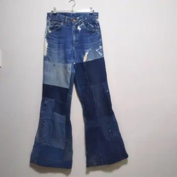 Lee 101 1960년대 패치워크 부츠컷 데님