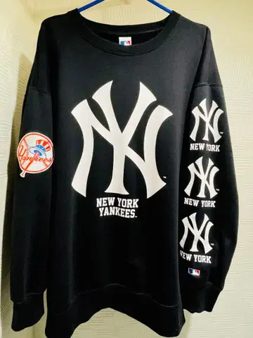 Yankees NY 양키스 블랙 맨투맨 트레이닝복 XL 상당