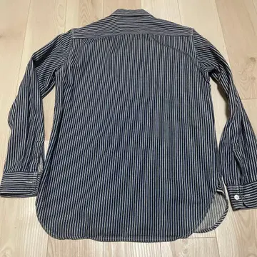 BEAMS + 인디고 스트라이프 셔츠