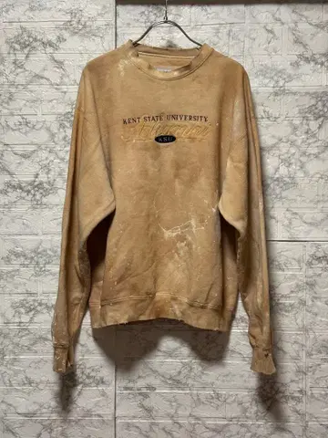 '감즙 염색 빈티지 가공 칼리지 맨투맨'