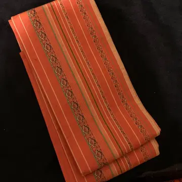 하카타 면직물 길상 간도 리버서블 반폭 오비