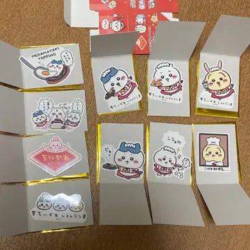 치이카와 레스토랑 클리어 스티커 치이카와 하치와레 토끼 10종