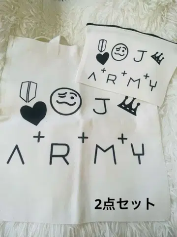 JUNGKOOK 타투 토트백 파우치 BTS 정국