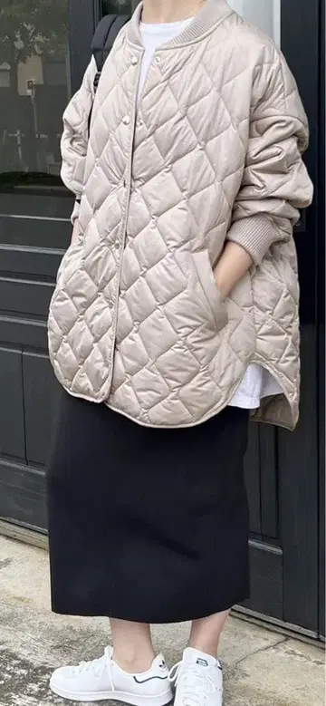 Spick & Span 스픽 앤 스팬 Pe 퀼팅 블루종