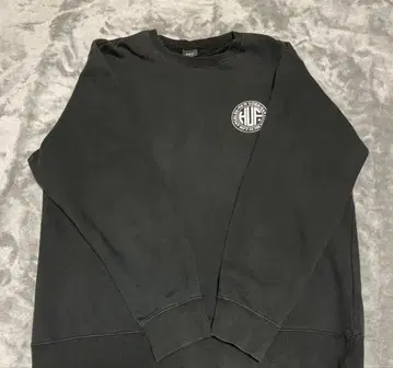 HUF 블랙 맨투맨 L 사이즈