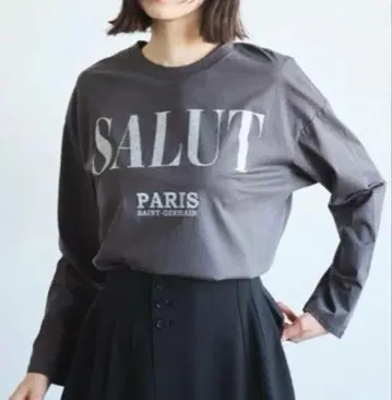 COCODEAL 코코딜 여성용 글리터 프린트 롱 티셔츠