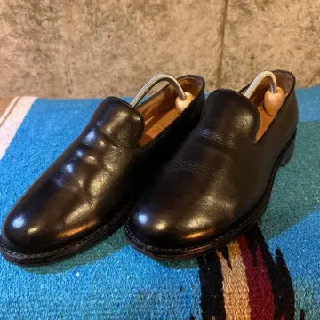 Milton Keynes 미 킨즈 가죽 플랫슈즈 러버 솔