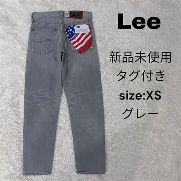 LEE 데님 XS 그레이 택 포함 미사용 새상품 테이퍼드 라이더스