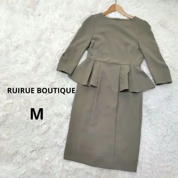 RUIRUE BOUTIQUE 루일 에 부티크 페플럼 원피스 그린
