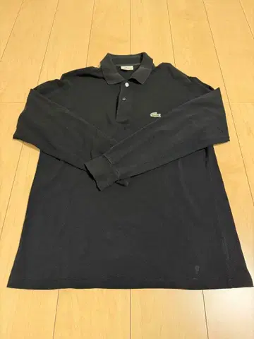LACOSTE 블랙 긴팔 피케 셔츠 [ R712133 ]