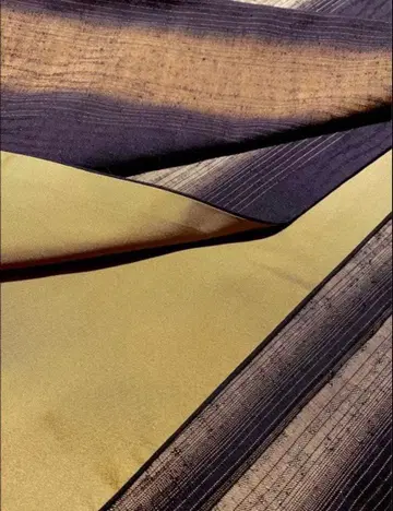 순수 실크  시크한 브라운 계열 야스기 생 증서 있음