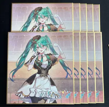 하츠네 미쿠 모어모어점프 미쿠 세계 심포니 색지 10장