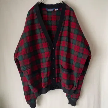 펜들턴 PENDLETON 오버 사이즈 타탄 체크 가디건