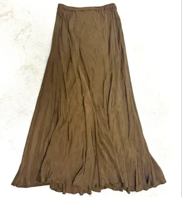 [ 미사용 ] 플라주 정가 2.2만 엔 피브릴 개더 롱 스커트 38 카멜