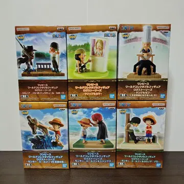 원피스 월드 컬렉터블 피규어 로그 스토리 6종 세트