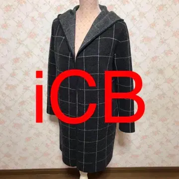 iCB/아이씨비 긴팔 롱 가디건 M.9호 그레이.화이트.울