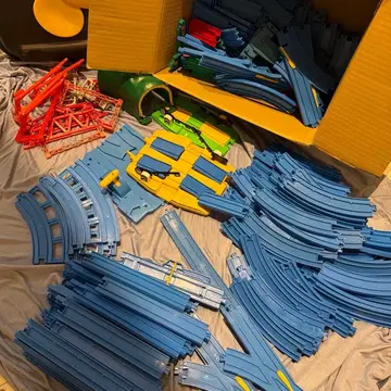 프라레일 철도 레일 세트 다색