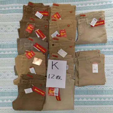 BOBSON Qeen's Low12 스트레치 청바지 라이트 브라운 베이지